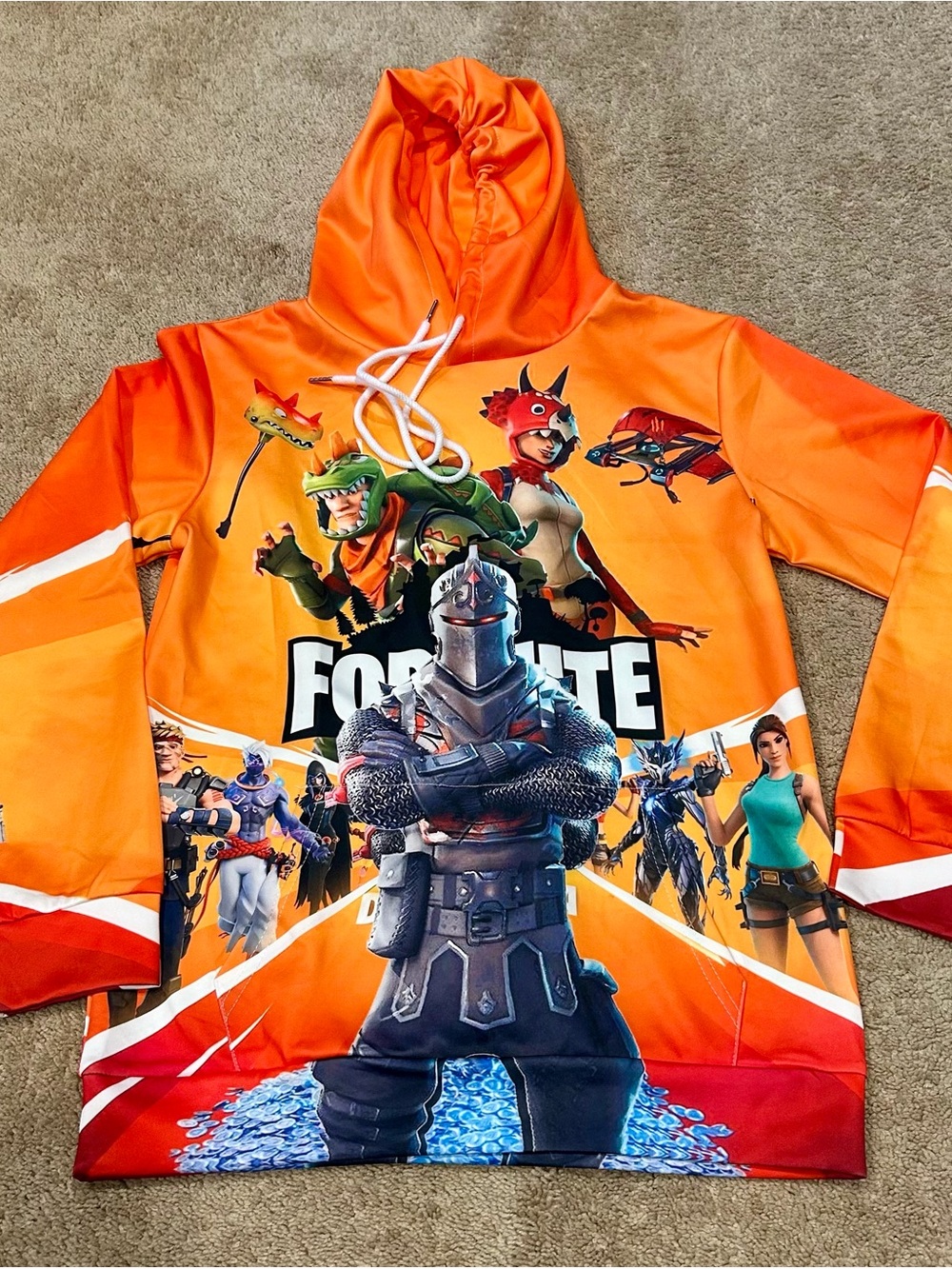Fortnite Battle Royale 3d Printed Anime Pullover Hooded Sweatshirt Sz L Unisex